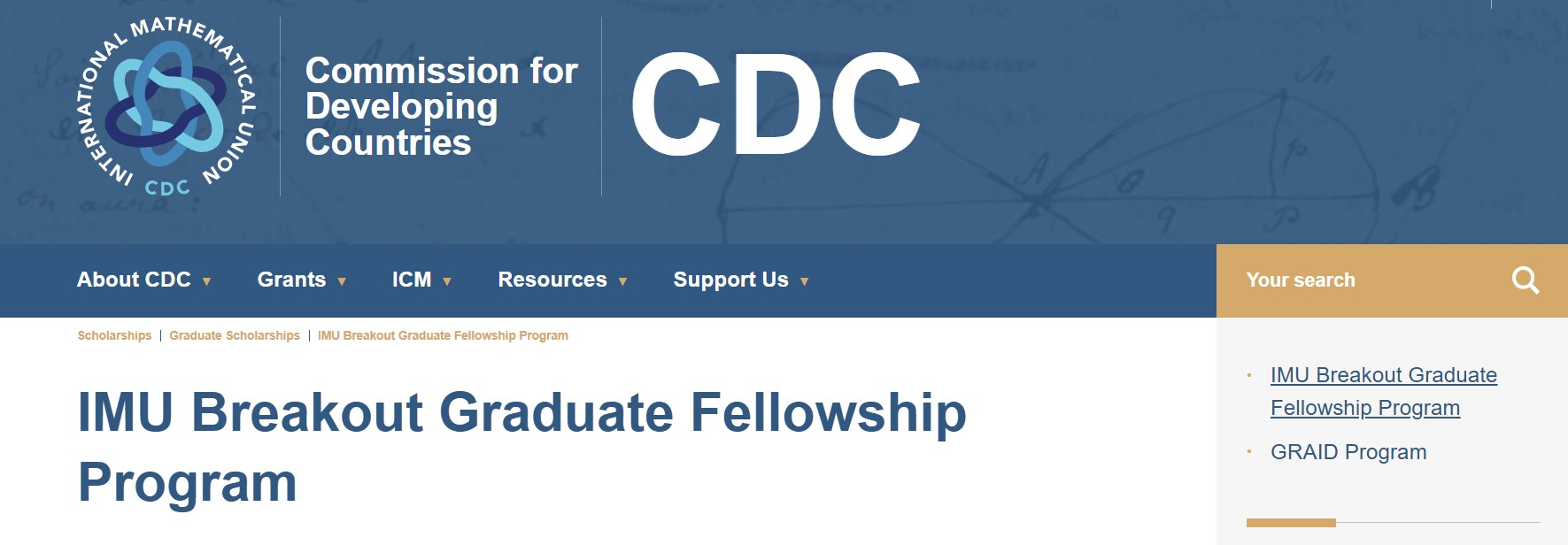 IMU Breakout Graduate Fellowship Program