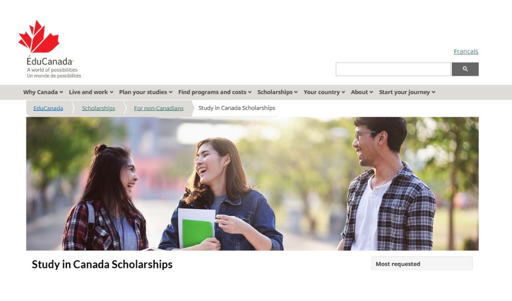 Study in Canada Scholarships 2025-2026