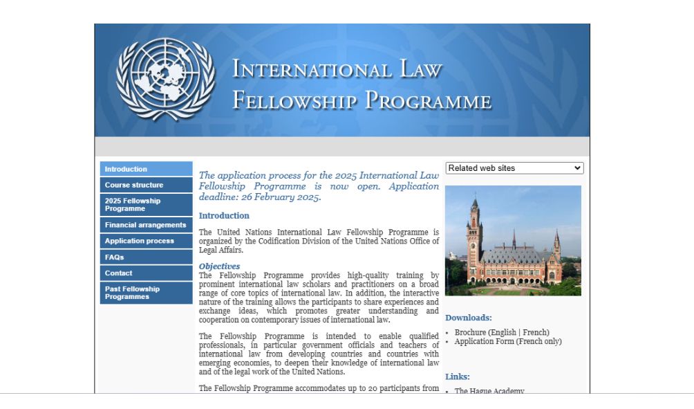 United Nations Law Fellowship 2025