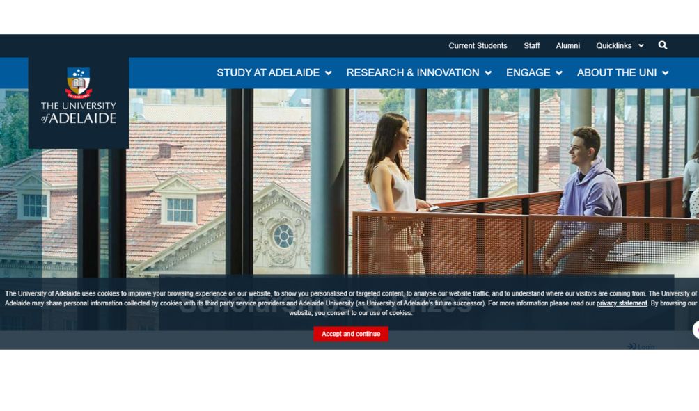 University of Adelaide Australian Government Scholarship 2025