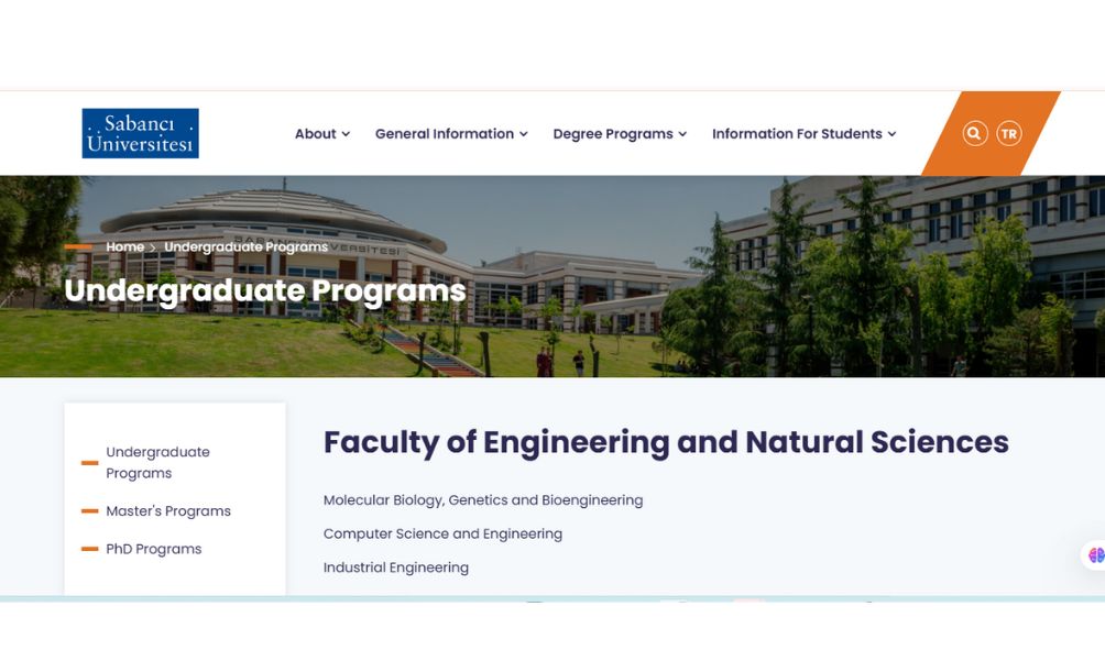 Sabanci University Scholarships 2025 