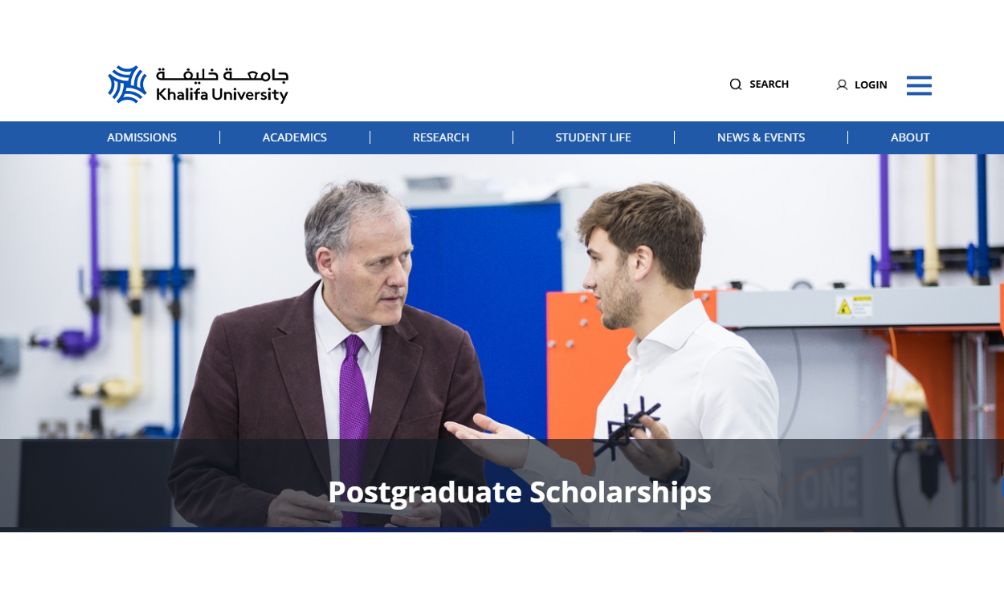 Khalifa University Scholarships 2025