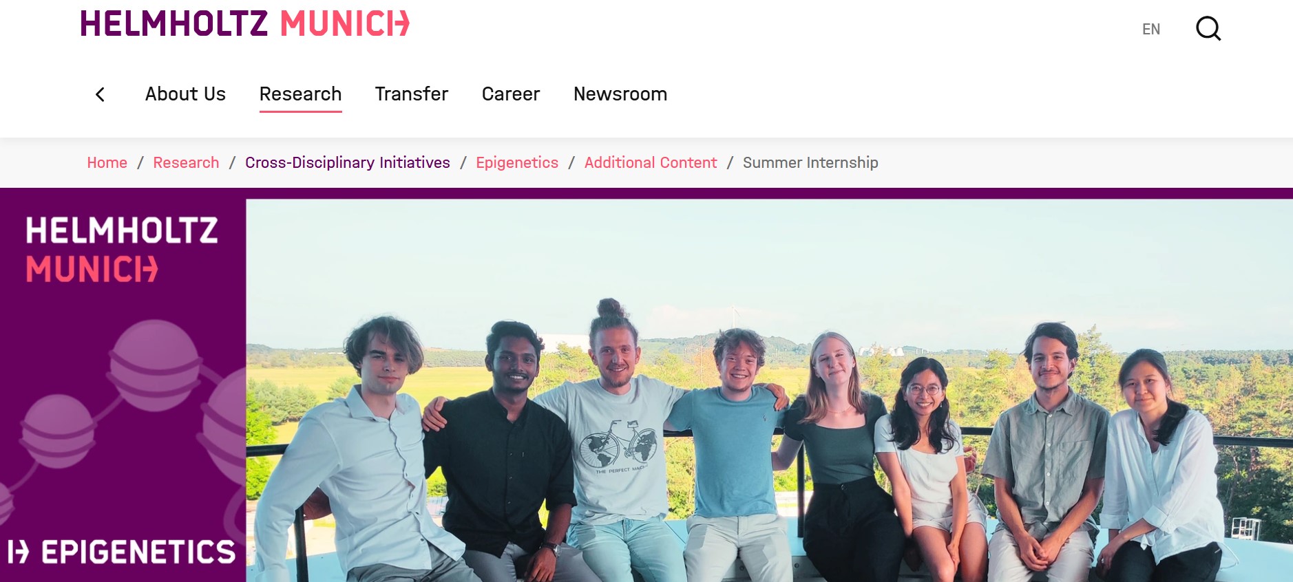 Helmholtz Munich Summer Internship 