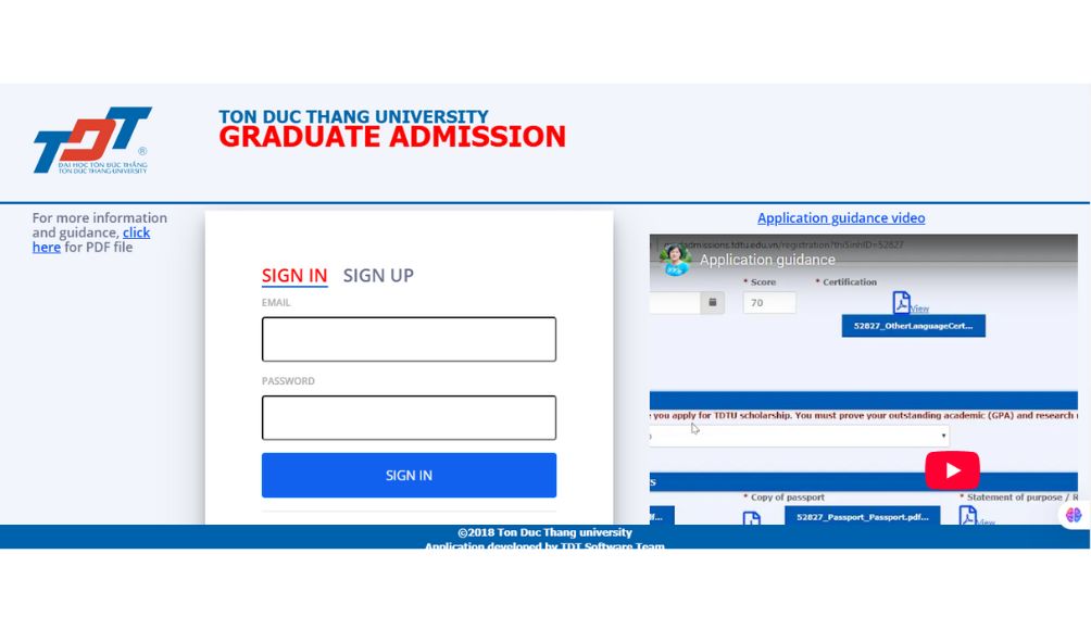 TDTU Graduate Scholarships 2025