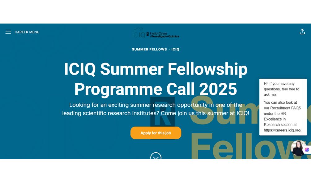 ICIQ Summer Fellowship 2025