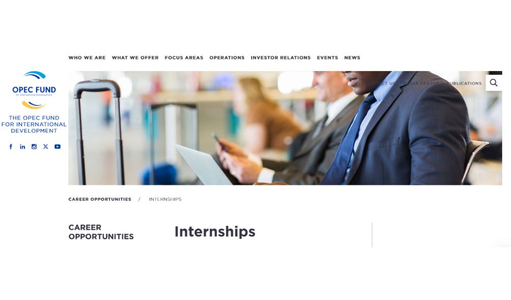 OPEC Fund Internship Program 2025